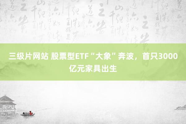 三级片网站 股票型ETF“大象”奔波，首只3000亿元家具出生