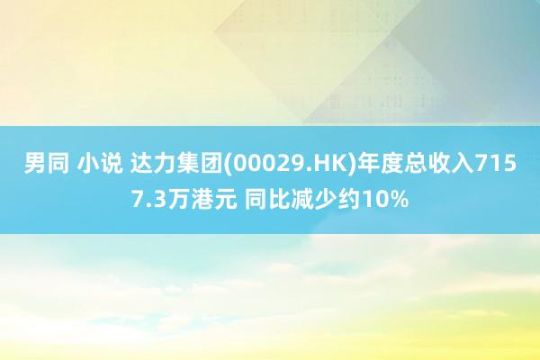 男同 小说 达力集团(00029.HK)年度总收入7157.3万港元 同比减少约10%