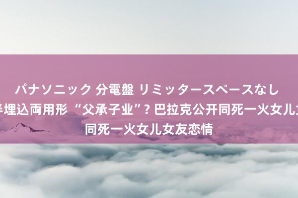 パナソニック 分電盤 リミッタースペースなし 露出・半埋込両用形 “父承子业”? 巴拉克公开同死一火女儿女友恋情