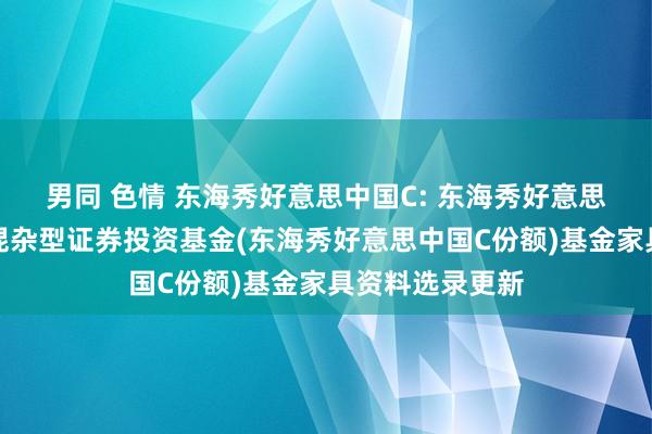 男同 色情 东海秀好意思中国C: 东海秀好意思中国生动竖立混杂型证券投资基金(东海秀好意思中国C份额)基金家具资料选录更新