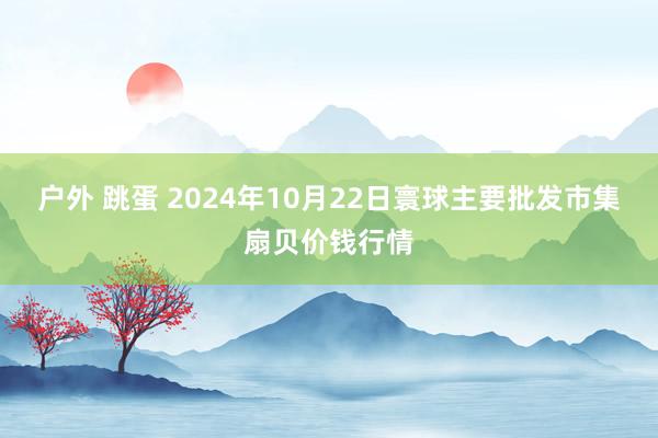 户外 跳蛋 2024年10月22日寰球主要批发市集扇贝价钱行情