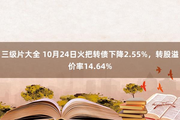 三级片大全 10月24日火把转债下降2.55%，转股溢价率14.64%