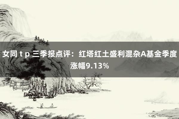 女同 t p 三季报点评：红塔红土盛利混杂A基金季度涨幅9.13%