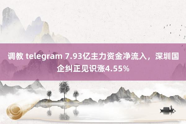 调教 telegram 7.93亿主力资金净流入，深圳国企纠正见识涨4.55%