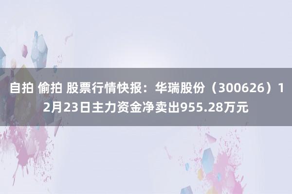 自拍 偷拍 股票行情快报：华瑞股份（300626）12月23日主力资金净卖出955.28万元