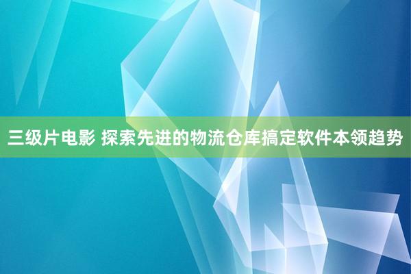 三级片电影 探索先进的物流仓库搞定软件本领趋势